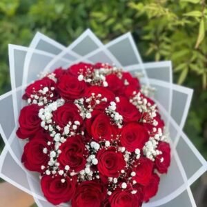 60 Red Roses bouquet